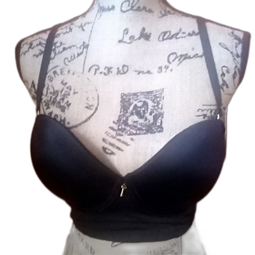 Youmita 38C Black Push Up Bra w/ Multiway Straps NWT
